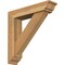 Ekena Millwork Traditional Traditional Rough Sawn Bracket w/ Offset Brace, Western Red Cedar, 6"W x 26"D x 26"H BKT0604X26X26TRA01RWR - alternate 1